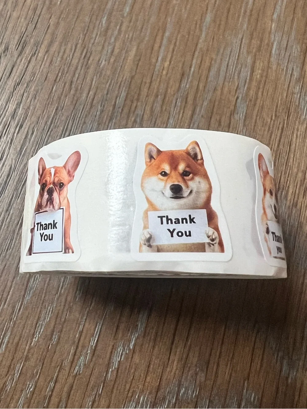 500- 1inch Dog Thank You Stickers